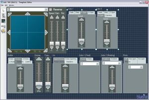 The lighting template editor